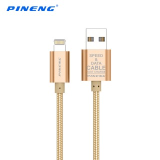 Cáp sạc dùng cho điện thoại IPhone chuẩn Lightning Pineng PN -305 - 1.5m (Vàng gold)